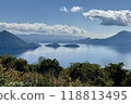 Lake Toya with clouds shining 118813495