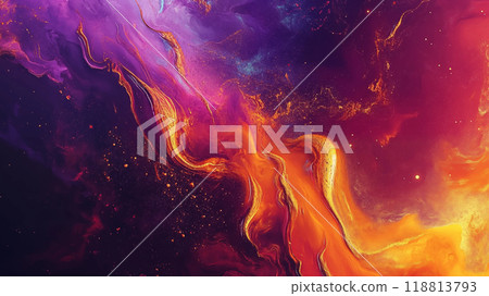 漂亮的高级金沙油漆质感艺术感背景 118813793