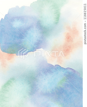 背景圖形材料塗有蒼白而美麗的模擬水彩隔離色顏料 118815011