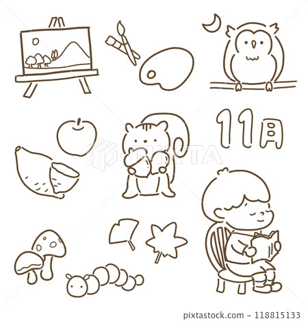 November set icon No color 118815133