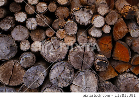 Bundle of firewood Bundle of firewood 118815391