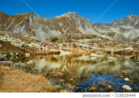 Mengusovska valley and Koprovsky peak, High Tatras mountains, Slovakia, hiking theme 118816444