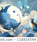 Blue and cat 118816544