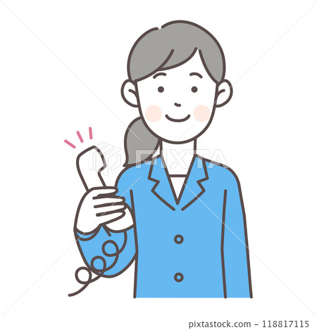 辦公室工作人員女人打電話 118817115