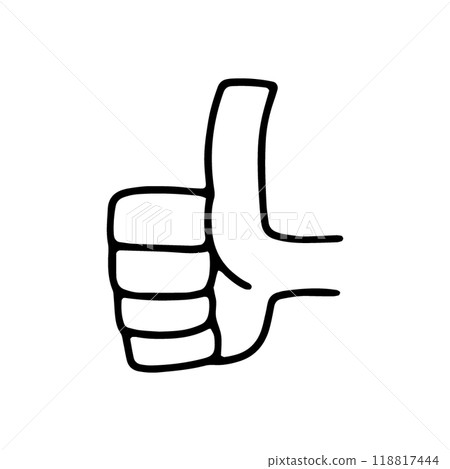 Right hand icon giving a good hand sign Right hand icon giving a good hand sign 118817444