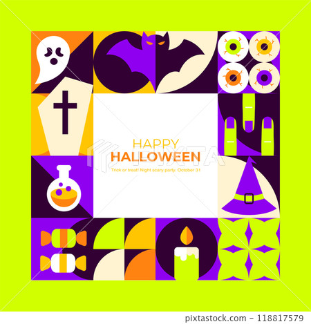 Halloween Square Concept Halloween Square Concept 118817579