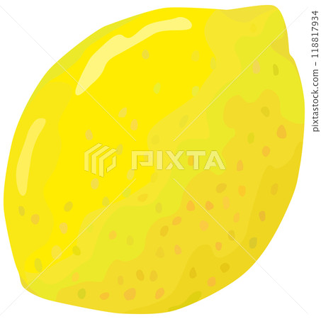 Simple lemon illustration vector material Simple lemon illustration vector material 118817934