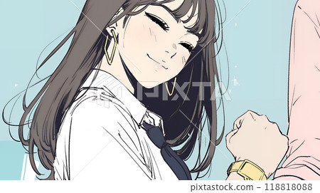 一位商務人士熱情地擺姿勢 一位商務人士熱情地擺姿勢 118818088