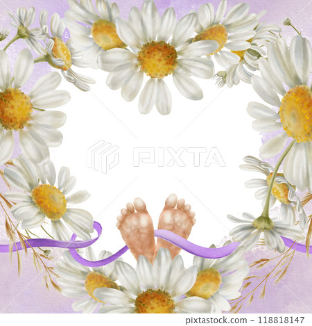 frame, foot, watercolor 118818147