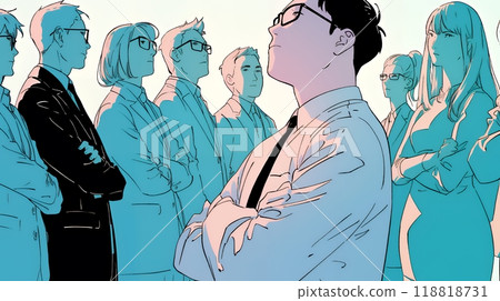 Business people in conflict at work 118818731