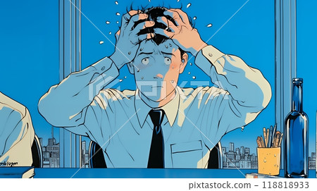 Distressed business person 118818933