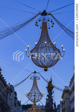 Vienna, the capital of Austria, decorated for Christmas Vienna, the capital of Austria, decorated for Christmas 118819468