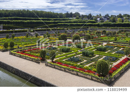 Chateau de Villandry, UNESCO World Heritage Site, Villandry, Indre-et-Loire, Pays de la Loire, France 118819499