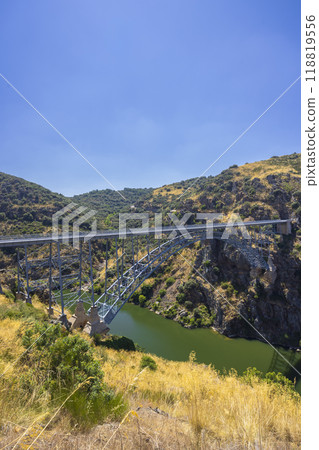 Puente de Requejo bridge, Pino del Oro, Castile and Leon, Spain 118819556