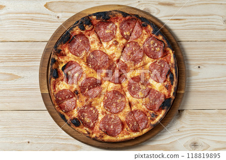 pepperoni pizza pepperoni pizza 118819895