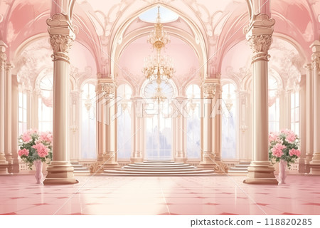 Palace interior background castle hall 118820285