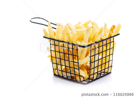 French fries isolated on a white background 118820866