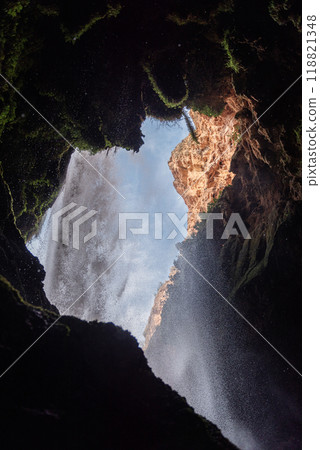 Behind the Veil: Inside Horse Tail Waterfall, Monasterio de Piedra 118821348