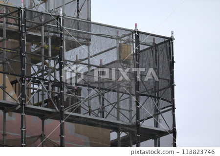 公寓大樓維修工程圖（外部鷹架） 118823746