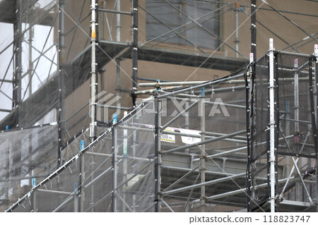 公寓大樓維修工程圖（外部鷹架） 118823747