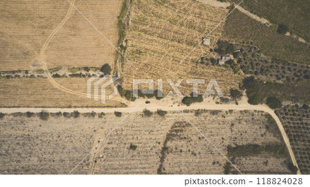 Road to Ruins of Caral, oldest city in America, Unesco World Heritage Site, Rio Supe Valley, Peru 118824028