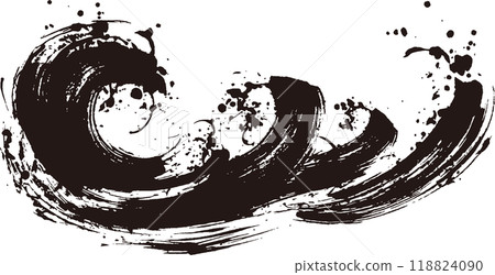 Japanese Waves in Calligraphy 118824090