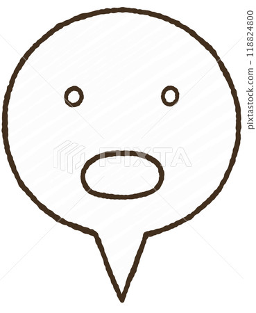 Simple speech bubble icon 118824800