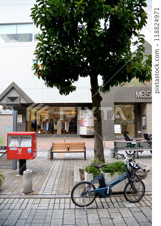 Midsummer scenery around Toyoko Line Denenchofu Station 118824971