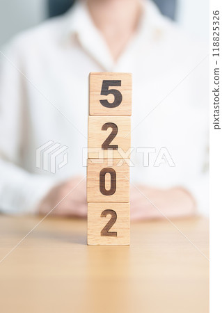 2025 year calendar block on table. goal, Resolution, strategy, plan, start, budget, mission, action, motivation and New Year concepts 2025 year calendar block on table. goal, Resolution, strategy, plan, start, budget, mission, action, motivation and New Year concepts 118825326