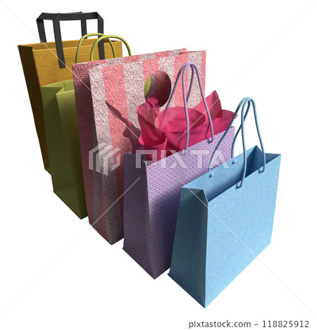The Shopping bag for sale or advertising concept 3d rendering. The Shopping bag for sale or advertising concept 3d rendering. 118825912