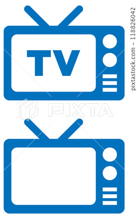 TV icon blue 118826042