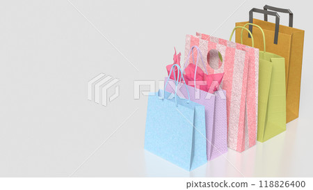 The Shopping bag for sale or advertising concept 3d rendering. 118826400