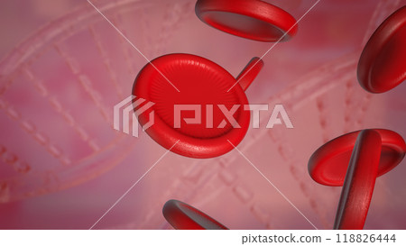 The Blood cell for medical and sci concept 3d rendering. 118826444