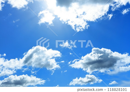 天空和雲彩的圖像 118828101