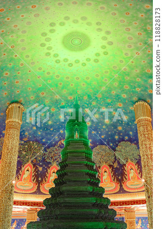 Mural at Wat Paknam Mural at Wat Paknam 118828173