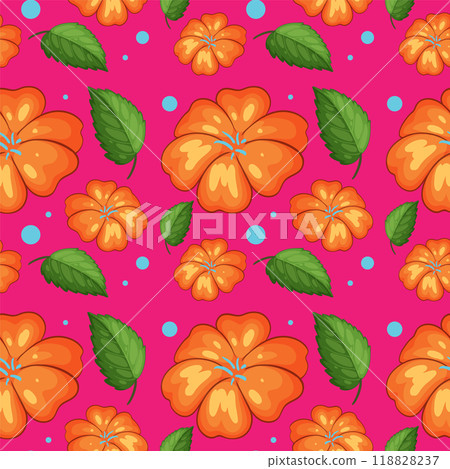 Vibrant Floral Seamless Pattern Vibrant Floral Seamless Pattern 118828237