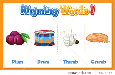 Rhyming Words for Kids Rhyming Words for Kids 118828257