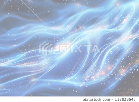 抽象的藍色背景與閃光的星星 118828645