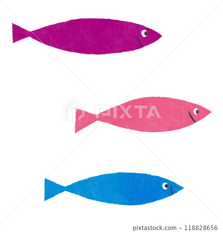 Three colorful fish 118828656