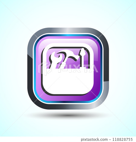 Service Icon Design Illustration, Maintenance Tools Icon For Apps and Websites, Button Design 118828755