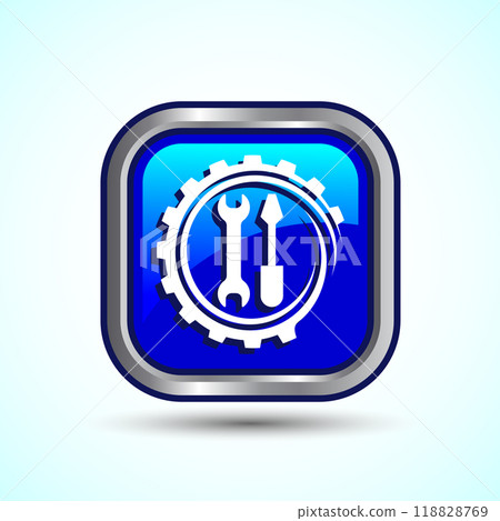 Service Icon Design Illustration, Maintenance Tools Icon For Apps and Websites, Button Design Service Icon Design Illustration, Maintenance Tools Icon For Apps and Websites, Button Design 118828769