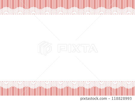 Horizontal lace x stripes (pink) Horizontal lace x stripes (pink) 118828993