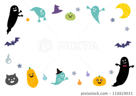 Halloween frame illustration 118829031