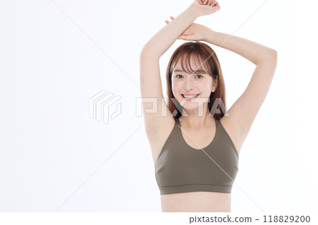 Women stretching Women stretching 118829200