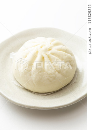 Chinese bun on white background 118829233