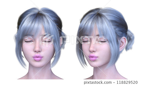 Close-up of a woman's face Close-up of a woman's face 118829520