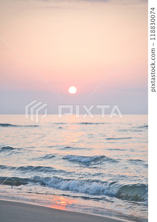 Sea and sunset Sea and sunset 118830074
