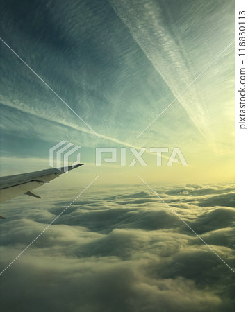 飛機天空雲彩風景 118830113