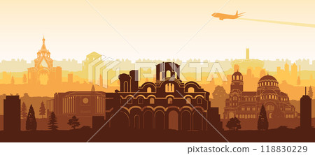 Bulgaria famous landmark silhouette style Bulgaria famous landmark silhouette style 118830229