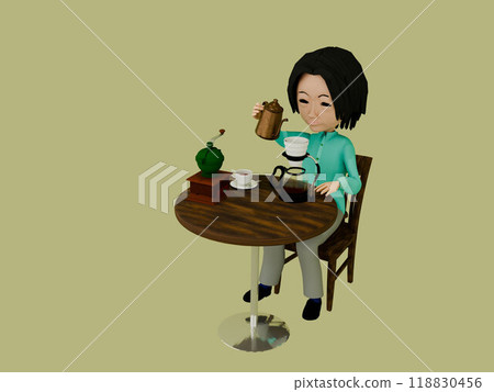 療癒的風景,咖啡時間,男人倒喝咖啡 療癒的風景,咖啡時間,男人倒喝咖啡 118830456